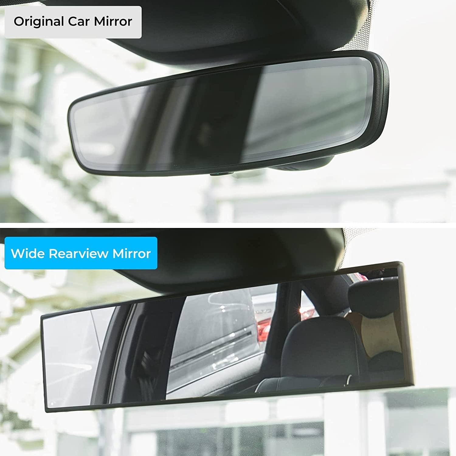 Universal 11.81 Inch Panoramic Convex Rear View Mirror